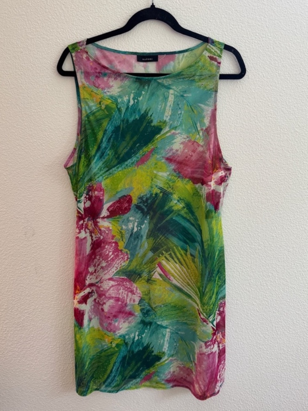 Natori mesh mini dress